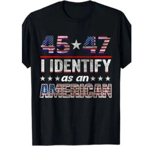Patriotic American Flag 45 47 Print Unisex Cotton T-Shirt